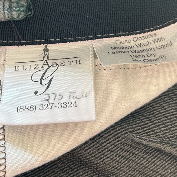 Elizabeth G Woman’s Equestrian Winter Weight Corduroy Gray Size 27.5” Tall - Picture 10 of 12